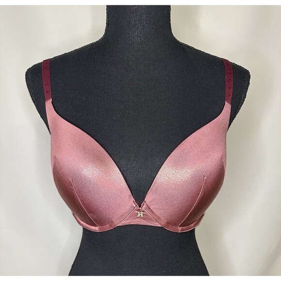 Savage X Fenty Push Up Sparkly Copper Bronze Plum Underwire Lined Bra 34DD *NEW* - Picture 1 of 11